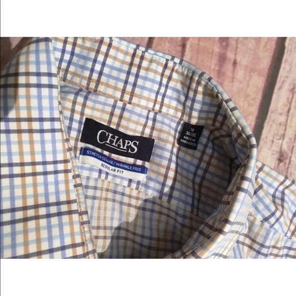 Chaps Other - CHAPS Casual Button Front Shirt Classic Fit Plaid